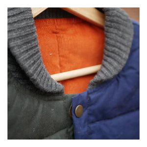 Alpine vest - Navy/Green/Orange