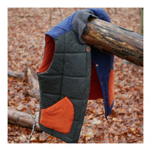 Alpine vest - Navy/Green/Orange