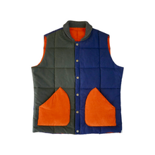 Alpine vest - Navy/Green/Orange