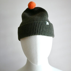 Cromarty Wool Hat - Acorn/Orange