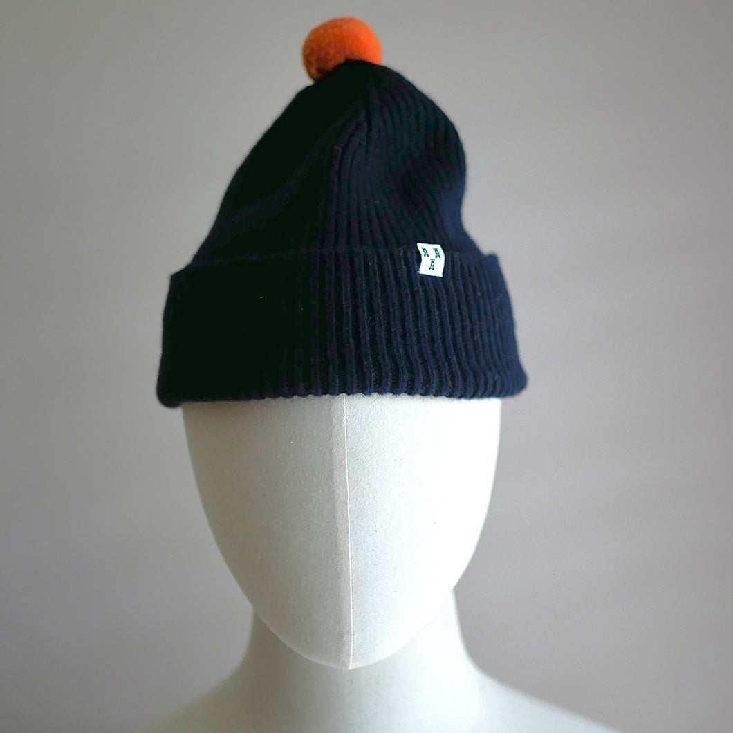 Forth Wool Hat - Navy/Orange